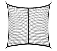 Pindex Highly Elastic Cargo Net, Pickup Truck Bed Cargo Net Mesh Organizer with 4 Hooks for Car Luggage Rear Boot Van Roof Storage,4'x4'stretch to 7'x7'