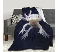 Pindola Cute Kawaii Axolotl Throw Blanket Warm Lightweight Soft Cozy Warm Home Decoration 50"x40"