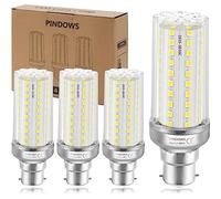 PINDOWS 16W LED Corn Bulbs B22, 6000K Cool White, 150W Incandescent Equivalent, High Bright 1900LM, Replace 120W~150W, CRI 80+, Non-Dimmable, 4-Pack