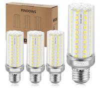PINDOWS 16W LED Corn Bulbs E27, Cool White 6000K, 150W Equivalent, High Bright 1900LM, Replace 120W~150W, CRI 80+, Non-Dimmable, 4-Pack
