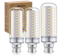 PINDOWS 20W LED Bulbs B22 Cool White 6000K, LED Corn Bulbs 200W Incandescent Equivalent, High Bright 2200LM Can Replace 150W~200W Incandescent Light, CRI 85, Non-Dimmable, 3-Pack