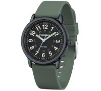 PINDOWS Womens Silicone Band Design Analog Quartz Wrist Watches for Young Women Ladies, Students, Waterproof Unisex Watch Luminous Dial.