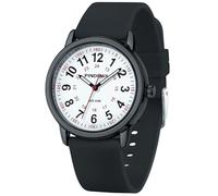 PINDOWS Womens Silicone Band Design Analog Quartz Wrist Watches for Young Women Ladies, Students, Waterproof Unisex Watch Luminous Dial.