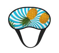 Pine and Blue Vortex Composite Cloth Black Edge Eye Mask Men and Women with Elastic Band