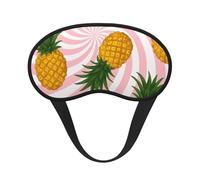 Pine and Pink Vortex Composite Cloth Black Edge Eye Mask Men and Women with Elastic Band