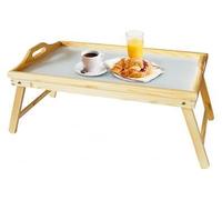 Premier Housewares Bed Tray - Practical White-Top Pinewood Breakfast Tray, Functional Design
