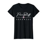 Pine Bluff Arkansas (AR) Value Graphic T-Shirt, Women, Black, M