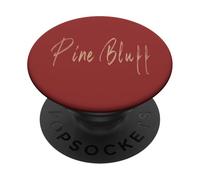Pine Bluff Arkansas Vintage elegant design PopSockets Adhesive PopGrip
