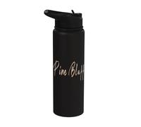 Pine Bluff Arkansas Vintage Elegant Design Stainless Steel Insulated Water Bottle