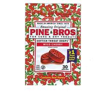 Pine Bros. Softish Throat Drops Value Size Wild Cherry - 32 Drops