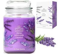 Pine Candle 22oz - Large Forest Aromatherapy Soy Blend Candle with Crackling Wooden Wick, 85 Hour Burn - Luxury Gift Box for Home Decor & Relaxation by Spotless Leopard