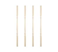 Pine Classic Stair Spindle 900mm x 32mm - Unfinished Timber Spindle for Staircases - Traditional Turned Design - Fits 32mm Groove Handrails and Base Rails