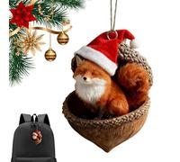 Pine Cone Animal Ornaments, Acrylic 2D Cute Pine Cone Holiday Supplies, Christmas Ornaments Decor, Festive Seasonal Decoration Accessory, For Holiday Birthday Party, Thanksgiving Winter Vacation Use