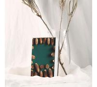 Pine Cone Border Greeting Card, 4x6 Inches, Heart-Shaped Envelope Packaging, &Suitable For All Occasions.