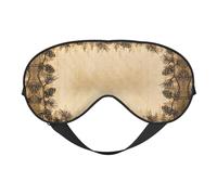 Pine Cone Border Print Sleep Mask Eye Masks Blindfold Eye Cover Eyeshade for Night Sleeping Travel Airplane Ues