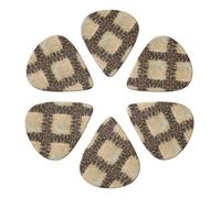 Pine Cone Border Printed Guitar Picks -6 Pcs Guitar Picks Plectrum,Guitar Accessories,Electric Guitar Pick, Bass & Ukulele 0.46mm