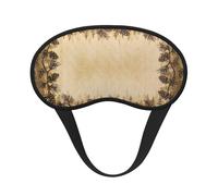 Pine Cone Border Sleep Mask for Side Sleeper, Eye Mask Sleeping for Women Men,for Sleeping with Elastic Band