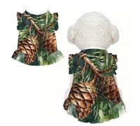 Pine Cone Branch XS Pet Apparel for Small Dogs-Cute Summer Outfit for Puppy, Soft Breathable Pet Clothes for Cat