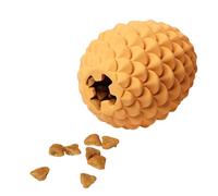 Pine Cone Dog Chew Toy - Treat Toy, Dog Accessory | Durable Biting Resistant Toy, Teeth Cleaning Treat Holder for Small Medium Dogs Training Exercise Indoor Outdoor Fun Puppy Mental Stimulation