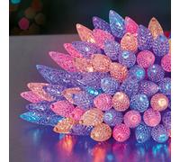 Premier 7.5m 150 LED Multi-action Pine Cone Christmas Lights in Rainbow