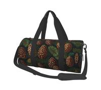 pine cones Canvas travel bag, large capacity, can be carried on the shoulder