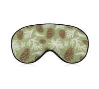 Pine Cones Pattern Eye Sleep Mask,Super Soft Eye Masks with Adjustable Strap,Ultimate Sleeping Aid,Blindfold,Relax & Relieve Your Fatigue,Puffy Eyes