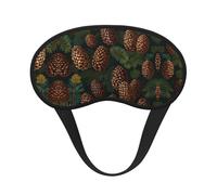 Pine Cones Sleep Mask Soft Eye MaskBlindfold Eyeshade Smooth Comfortable Eye Cover with