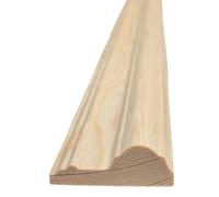 Pine Decorative Panel Softwood Moulding Dado Rail - 1m x 63mm x 25mm Solid Pine Wood Trim | Interior Wall Panelling Rail for DIY, Wainscoting & Feature Walls | Paintable & Stainable - Pack of 1