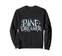 Pine Dreamer Winter Pine Tree Snowflakes Sweatshirt