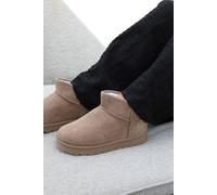 'Pine' Faux Fur Lining Ankle Boots Where's That From Camel 3