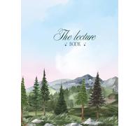 Pine Forest & Mountain Landscape notebooks: Pink Blue Sky Nature Scenery for Writing & School, Aesthetic Notebook for Hiking & Nature Lovers, 8.5" x 11", 116 Pages