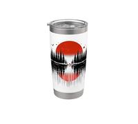 Pine Fox Lake Sunset Reflection Art Stainless Steel Insulated Tumbler