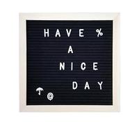 Pine Frame Felt Letter Board 10x10inch Precuts Letter Script Cursive Words Felt Message Board Sign with Message Pregnancy Announcement Changeable Sign with