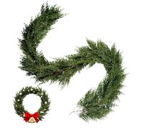 Pine Garland - 2 m Realistic Artificial Home Decoration - Christmas Garland Decorations for Indoor Table Window Patio Garden Party Festival Kitchen Offices