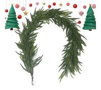 Pine Ghirland Feels Winter Green Decoration for Christians Permanent Artificial Pine Needle Garland for Farm Party Welcome Display People Indoor Outdoor
