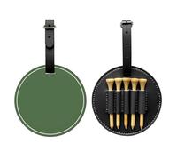 Pine Green Black Printed Golf tee Storage Bag - for Men only, Durable PU Material, Easy to Carry, Enhance The Golf Experience