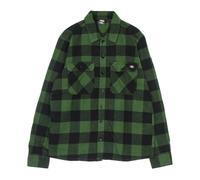 Pine Green Flannel Long Sleeve Shirt- male- Dickies- Casual Shirts- Green- S- Shirts S