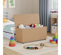 (Pine) Leon Toy Box Storage Ottoman Bench Stool Organiser
