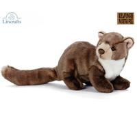 Living Nature Pine Marten, Realistic Soft Cuddly Woodland Toy, Naturli Eco-Friendly Plush, 17.5cm