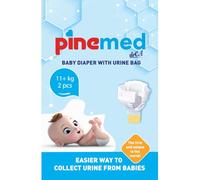 Pine Med Disposable Nappy with Urine Collection Bag for Babies, Hygienic, Hypoallergenic and Latex-Free, Urine Sample Nappy for Newborns and Toddlers, Baby Diaper Urine Collector (L)
