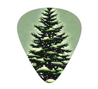 Pine Needle Tree Winter Landscape Acoustic Guitar Picks - Premium Guitar Plectrum For Bass And Electric Guitar