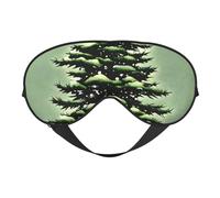 Pine Needle Tree Winter Landscape Eye Mask, Sleep Mask for Men Women 100% Blackout, No Pressure On Eyes, Soft & Breathable