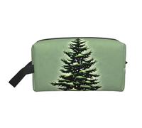 Pine Needle Tree Winter Landscape Print Toiletry Bag for Men Travel Toiletry Bag, Spacious Capacity Cosmetic Bag for Women