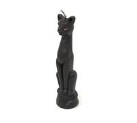 Pine Pentagram Cat Candle, Great for Halloween, Birthdays, Wicca Spells, Etc. (Black)