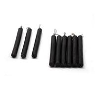 Pine Pentagram Pack of 20 Wicca Magic Ritual Small Mini Spell Chime Candles for Pagan and Witchcraft Altars (Black)