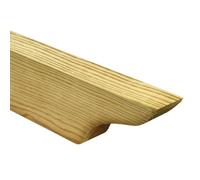 Pine Pergola Crossbeam 2400 x 90 x 40mm, Pressure Treated European Timber Beam, Fine Sawn Garden Pergola Support with Decorative Shaped End, Kiln Dried Outdoor Construction Timber, 1 Pack