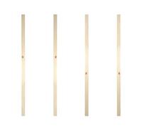 Pine Plain Square Stair Spindles 900mm x 41mm - Unfinished Timber Spindles for 41mm Groove Rails - Straight Square Staircase Spindles for Modern or Traditional Interiors - Pack of 4 Spindles