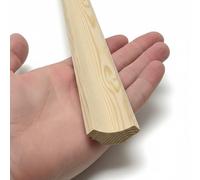 Pine Scotia Moulding Width 15mm x Thickness 15mm - Solid Pine Flooring Beading Trim | Smooth Planed Softwood Gap Cover for Skirting Boards | Paint, Stain & Varnish Ready Decorative Corner Edging