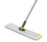 Pine-Sol Flat Microfiber Mop - Wet/Dry Floor Cleaning Tool with 2 Reusable Mopping Pads - Multi-Surface for Dusting Hardwood, Laminate, Tile - Extendable Stainless Steel Handle with Swivel Head