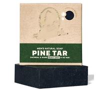 Pine Tar from DrSquatch All Natural Bar Soap for Men with Heavy Grit, Smells like Old Forest Growth, Handmade in USA, 5.0 ounces, 1.0 count, Pack of 1